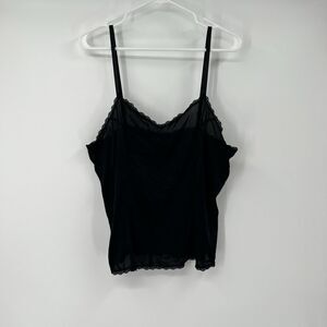 Cabernet M Black Cami Tank Fairy Goth Whimsical Casual Summer Sexy Layering